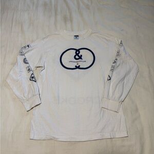 Crooks & Castles White Tee with Navy Accents
